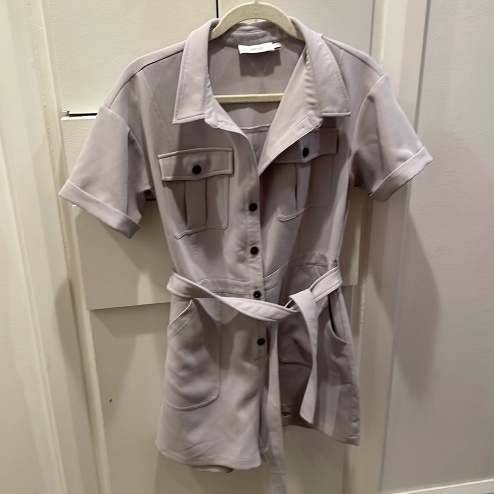 Grey play suit/romper from Anthropologie